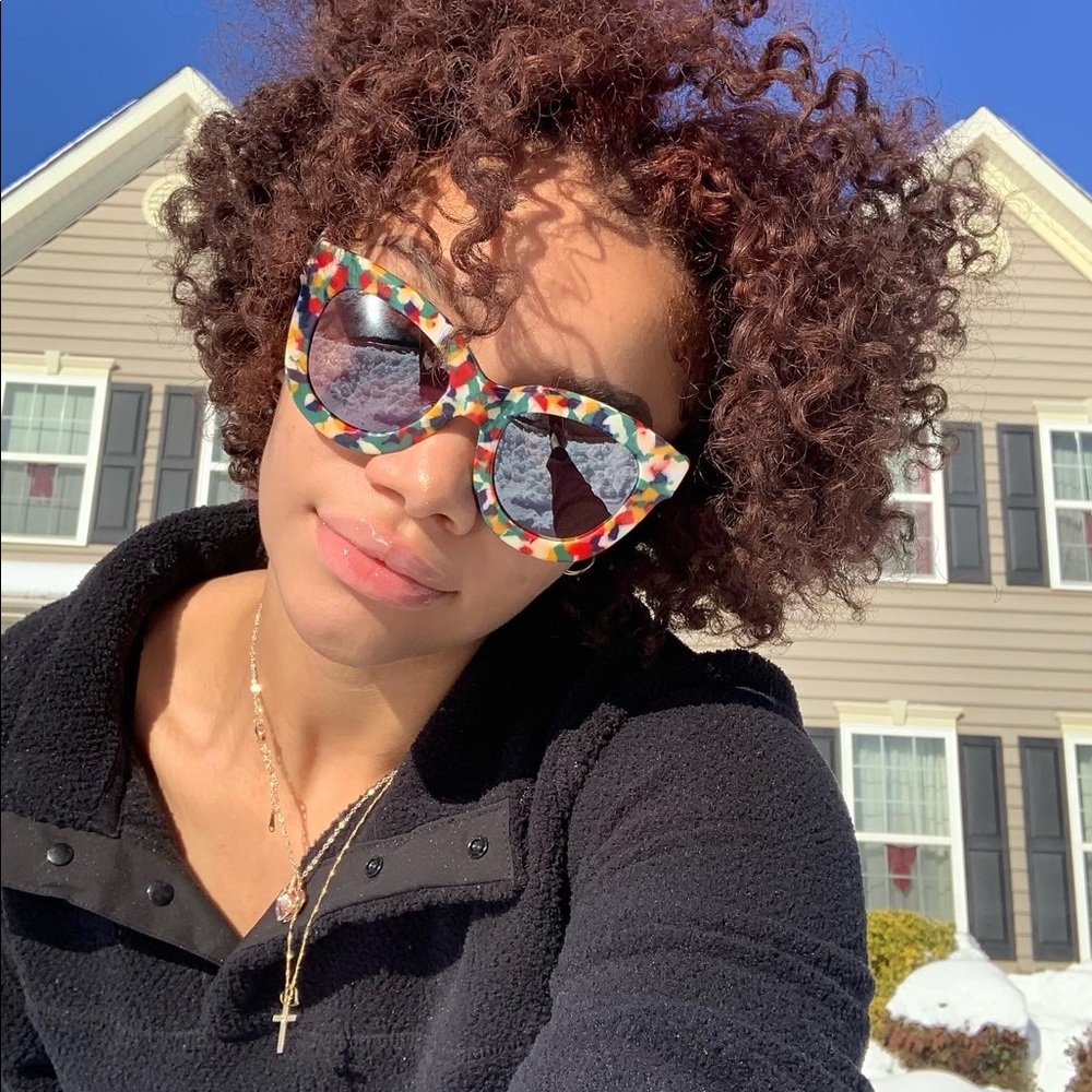 ICY sunglasses, Now and Later, comes with soft case and cleaning cloth.